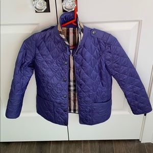 Girls classic Burberry jacket